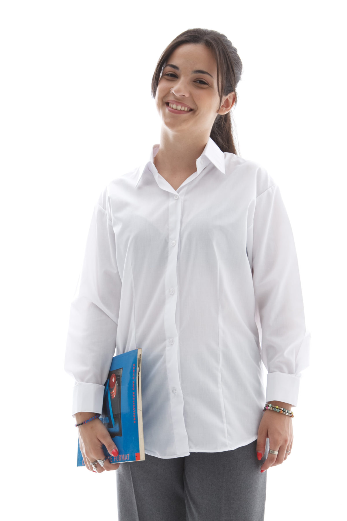 Camisa Blanca Entallada Nena Art Erevan Uniformes